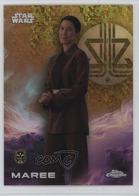 2025 Topps Chrome Star Wars Gold Mini-Diamond Refractor 33/50 Maree #87 z7j