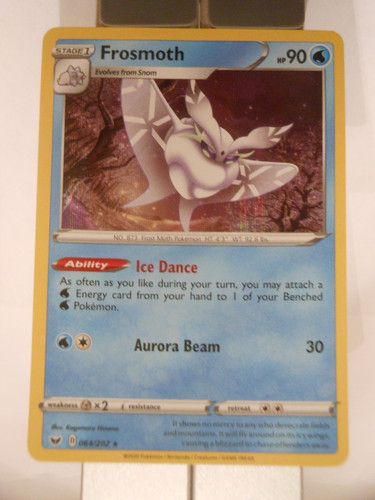 111PK064 - Frosmoth - 64/202 - Sword and Shield - Rare Holo