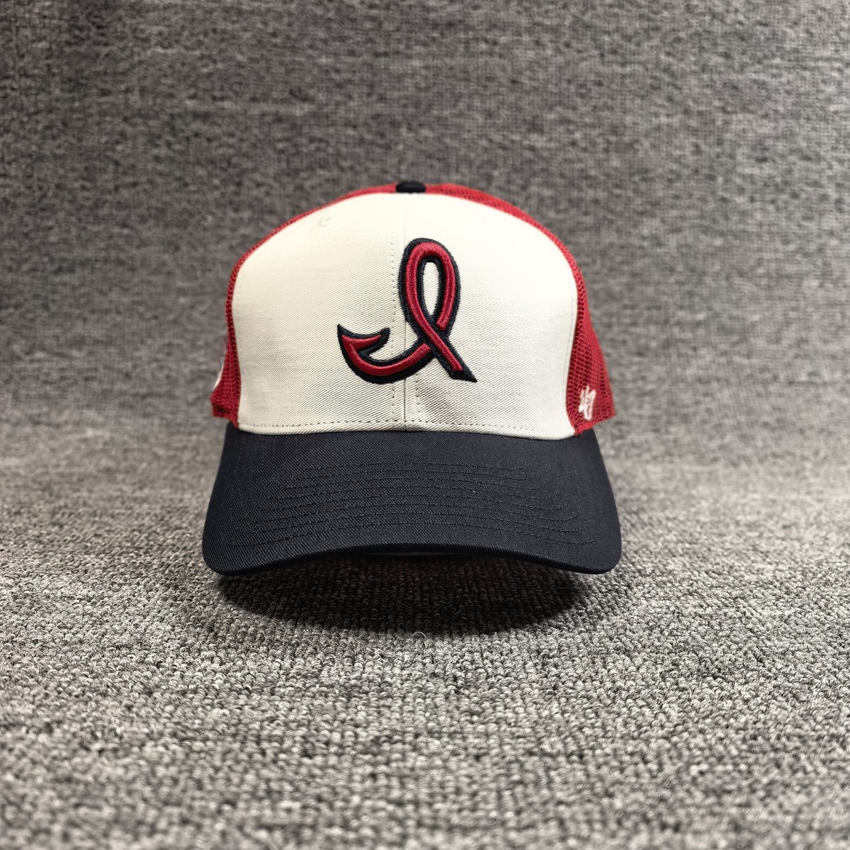 47 Brand Indianapolis Indians MiLB Trucker Snapback Hat Cap Red White Navy