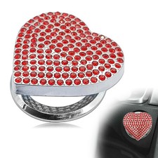 Bling Car Engine Start Button Cover, Cute Heart Ignition Button Cover Sticker...