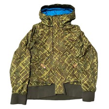 Oakley Women  s Green Hooded Insulated Ski Snowboard Regular Fit Jacket Medium