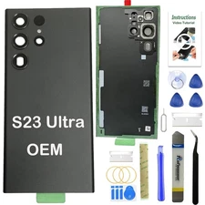 for Samsung Galaxy S23 Ultra Back Glass Replacement,Oem  Back Cover Repl