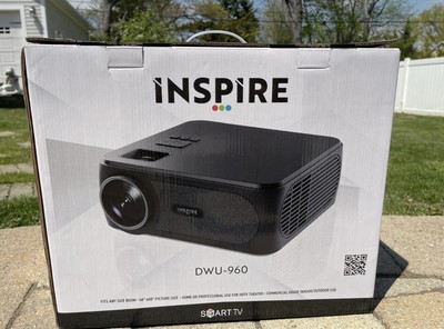 Inspire Dwu-960 Professional Projector W/ 97 Inch Electric 3d Screen And Glasses
