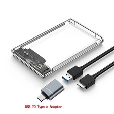 2.5 Zoll SATA SSD HDD Festplattengehäuse USB...