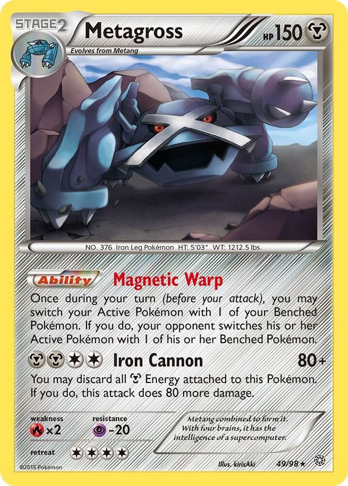 XY - Ancient Origins Metagross (49) 49/98 Rare LP