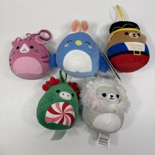 Lot of Squishmallows 5 Plushes Some with Tags