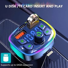 Baideluo Wireless Car Wireless Receiver, MP3 Player with PD 3.0 Fast USB Charger