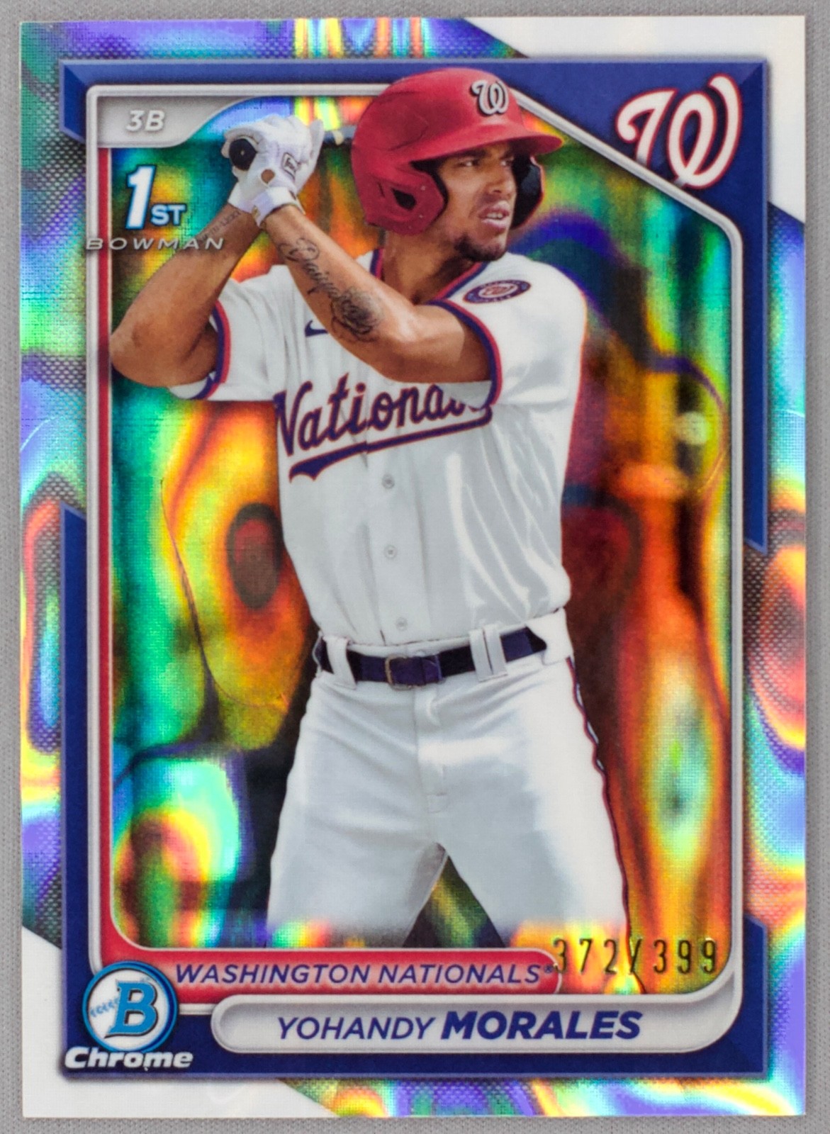 2024 Bowman Chrome Prospects 1st Yohandy Morales #BCP-52 Lava Refractor /399 RC