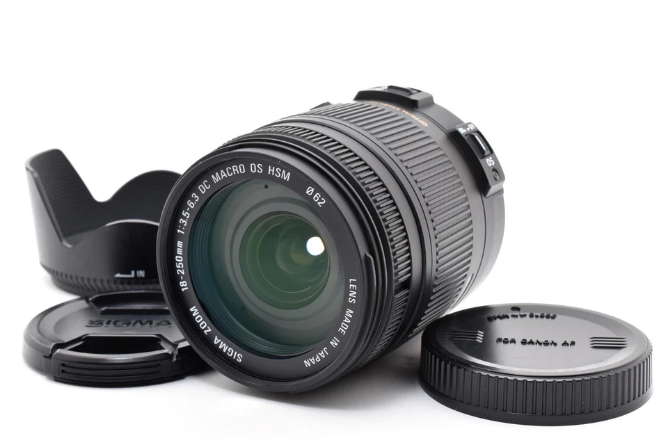 [comme neuf] Sigma 18-250 mm f/3,5-6,3 DC OS HSM pour monture Canon EF du Japon - Photo 1/4