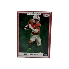 2024 SAGE Artistry Football Red Xavier Restrepo #2 Rookie RC Miami Hurricanes