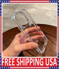 Shockproof Clear Silicone Case For iPhone 13 14 15 16 17 Pro Max Plus Back Cover