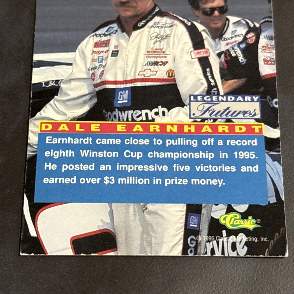 1996 Class Visions 96 - Dale Earnhardt #124 Goodwrench - Legendary Futures - Image 4 of 4