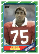 1986 Topps #334 Curtis Greer St. Louis Cardinals Football Card 33659