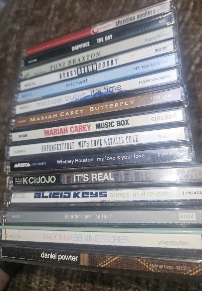 90s + 2000s 15 CD Lot Mariah Carey Alicia Keys Jennifer Lopez Buble Babyface Etc - Imagem 2 de 4