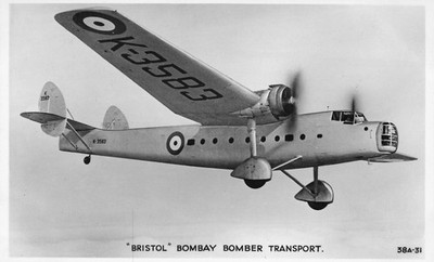 Valentines 38a-31 RAF Bristol Bombay Bomber / Transport 1142