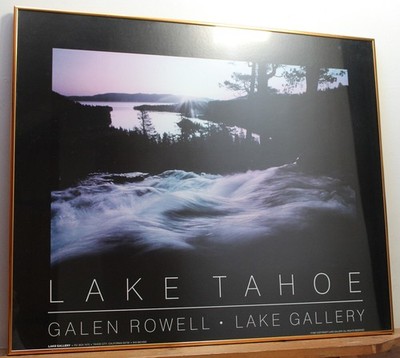 Galen Rowell LAKE TAHOE - Großer gerahmter Druck Lake Gallery 90x60cm