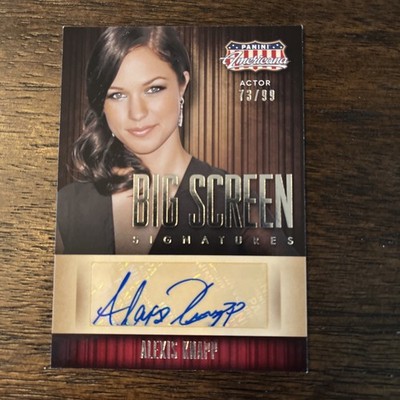 2015 Panini Americana Big Screen Signatures #BG-AK Alexis Knapp Auto Card