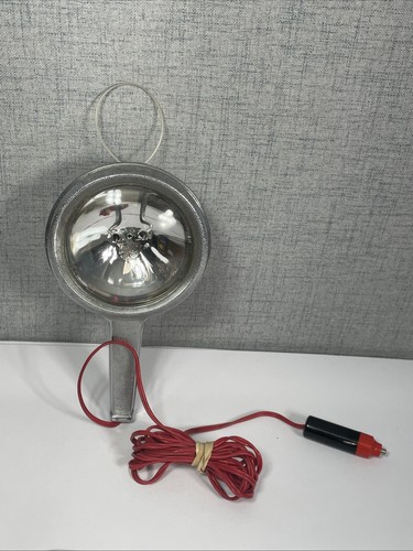 Vintage Car Truck Original 12V General Electric GE HandHeld Spot Light Chrome