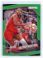 Aliyah Boston 2025 Panini Prizm WNBA #75 Green Prizms *