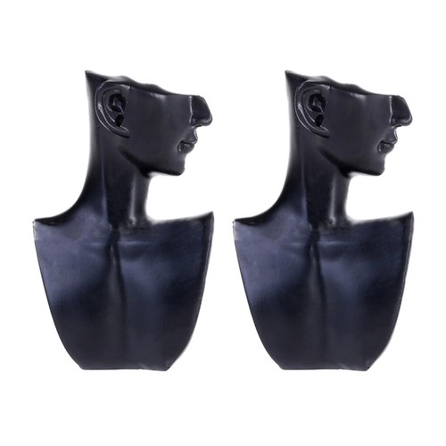 2 × collana femminile gioielli testa manichino busto display resina materiale - Foto 5 di 12