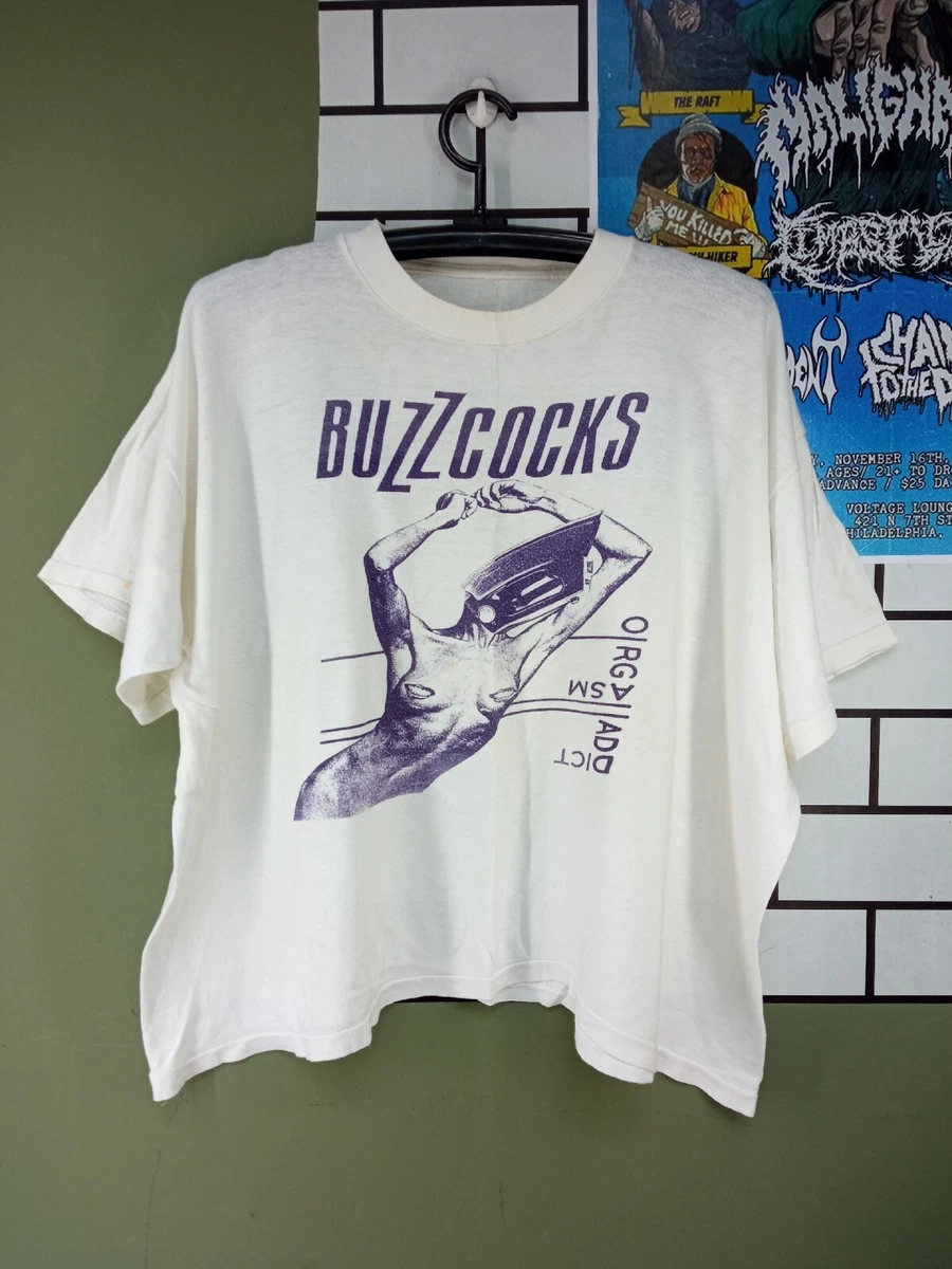 Buzzcocks Tour vintage t shirt Punk Rock Band Album Music White Mens Size 3XL.