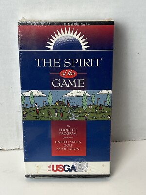 SEALED VHS The Spirit of the Game learn golf etiquette program USGA 1 Day Ship 