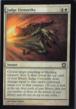 Judge Unworthy - Future Sight: #9, Magic: The Gathering Nm R177