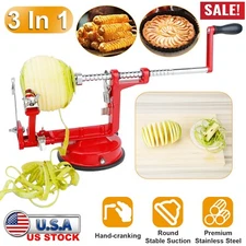 3 In 1 Apple Pear Peeler Slicer Corer Parer Kitchen Fruit Dicer Potato Cutter