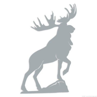 Moose Elk - Decal Sticker - Multiple Colors & Sizes - ebn7147