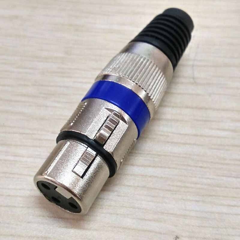 Microphone Speaker AMP XLR Female Connector 3Pin Plug Jack MIC Cable Adapter-image