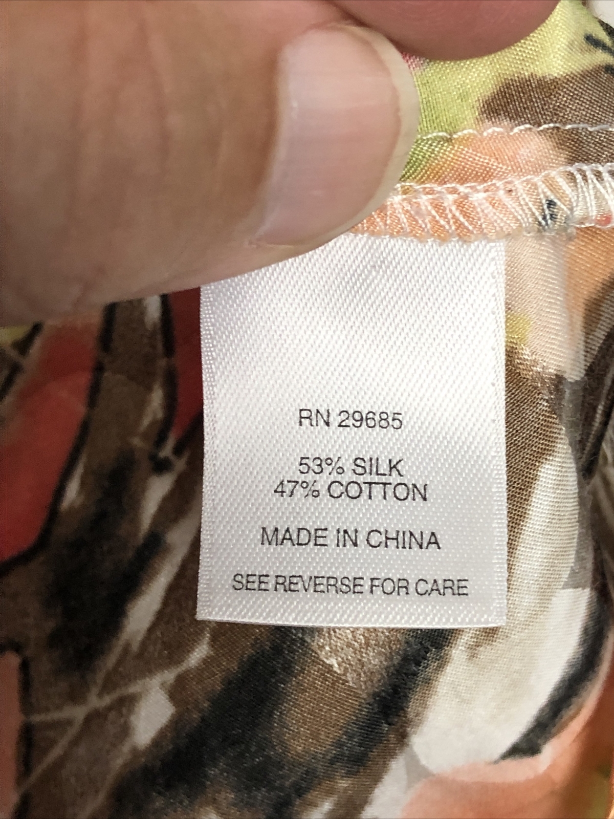 Pendleton Petite 8 Silk Floral Pattern Blouse - image 4