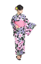 Japan kimono yukata 5piece set Women's new authentic summer robe VASARA