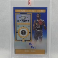 2019-20 Contender Optic Bol Bol Rookie Ticket Blue Prizm Auto Variation /99 RC