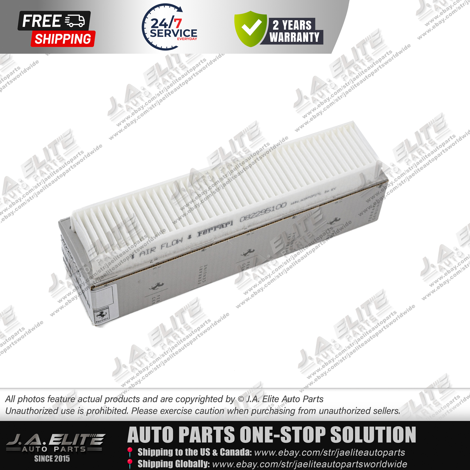 Ferrari Pollen Filter for Ferrari 458 488 F8, OEM:82295100