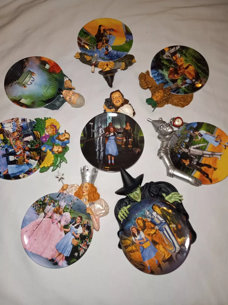 WIZARD OF OZ Bradford Exchange 3D Plate Collection of 8 RETIRED