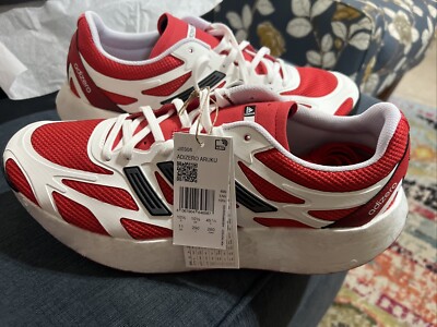 Size 11 - adidas Adizero Aruku White Pure Ruby | eBay