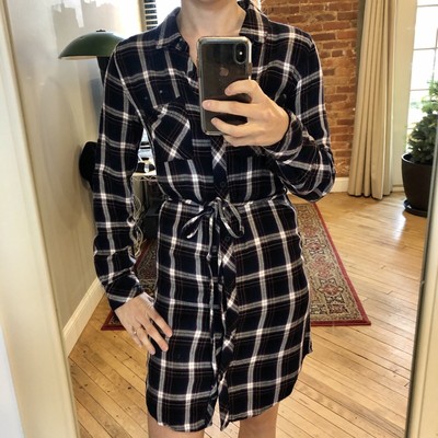 Rails navy \u0026 burgundy plaid rayon 