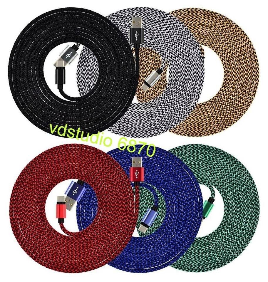 Paquete de 6 cables USB de 6 pies para iPhone 6 7 8 Plus iPhone10 12 13 14 cable cargador Foto 3 de 4