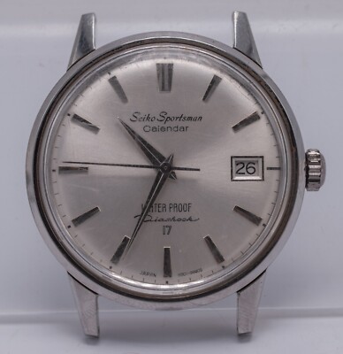 4u2fix 1964 - Seiko Sportsman Calendar 14112 17j Hand Wind Men's 36mm Watch