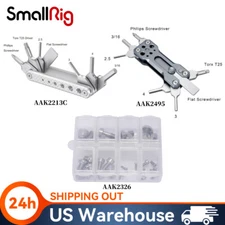 SmallRig Folding Screwdriver Tool Kit & 1/4”, 3/8”, M2, M2.5, M3, M4 Screw Set