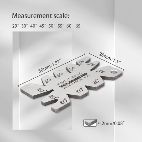 Angle Gauge CNC Lathe Cutting Template Weld Bevel Measuring Tool Stainless Steel - Picture 6 of 7