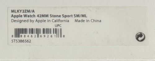 GENUINE APPLE WATCH BAND SPORT BAND / STONE / LIGHT BROWN / TAN 42 44 45 46 - 第 5/5 張圖片