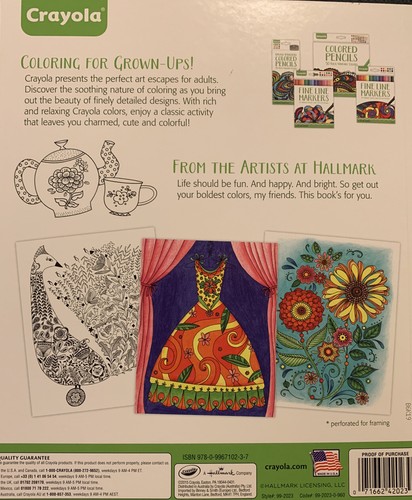NEW Crayola Elegant Escapes Adult Art Coloring Color Book 80 pages Ornate Icons - Picture 2 of 2