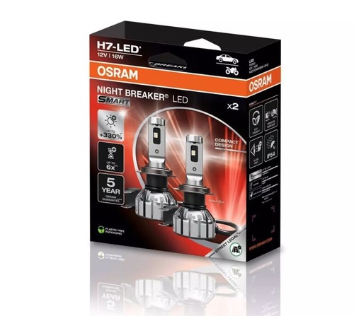 OSRAM NIGHT BREAKER LED SMART H7 6000K Cool White für Ford Kuga 2 2012-2019 - Bild 6 von 6