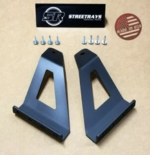 [SR] 50'' Curved LED Light Bar Roof Windshield Mount Bracket Comanche 86-92 MJ