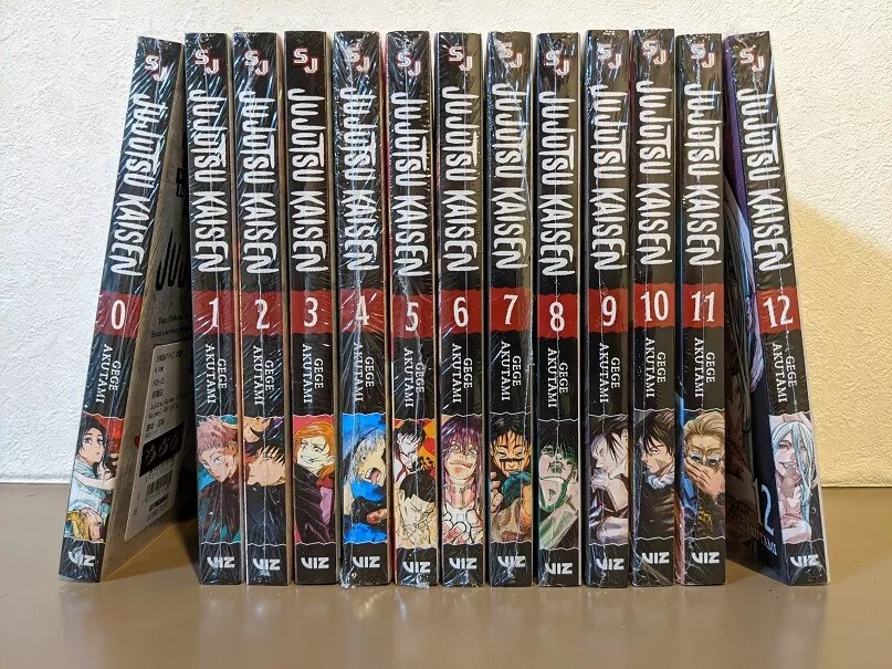 Jujutsu Kaisen English Version Vol.0-12 Comic Set Anime 13 Books Manga in shrink