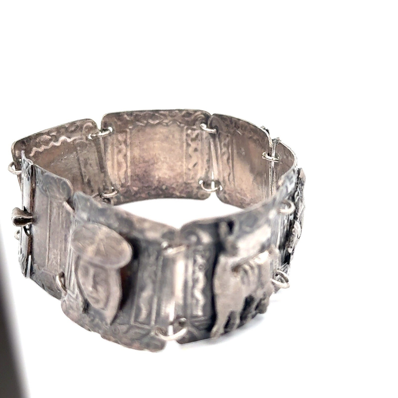 Native 925 Sterling Silver Panel Statement Cuff B… - image 2