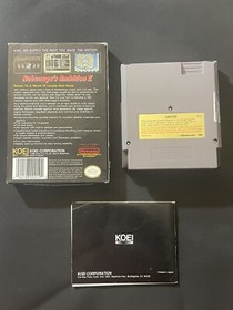 Nobunaga's Ambition II 2 (Nintendo NES 1991) Complete Game CIB Authentic Tested