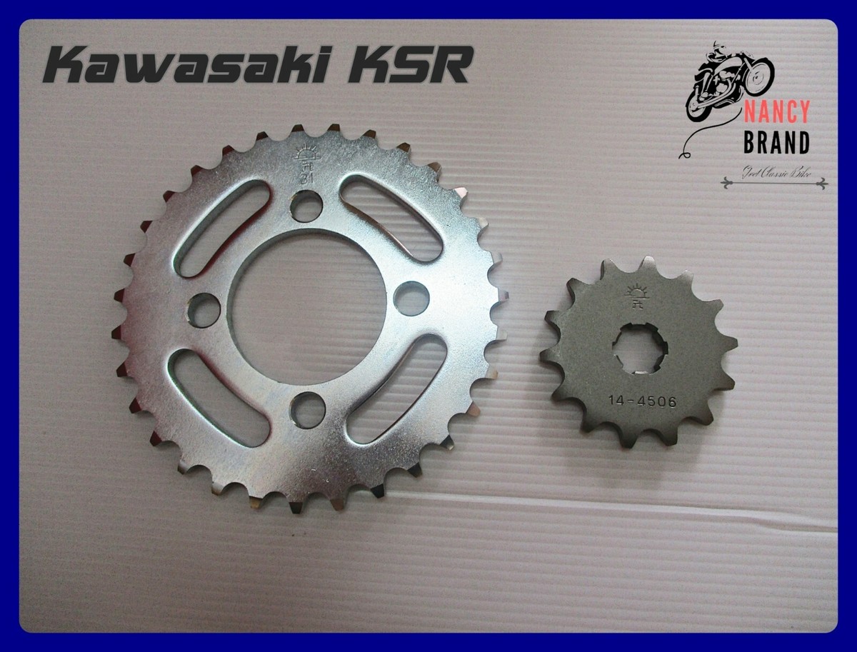 Fit Kawasaki KSR Front & Rear Sprocket 14T+31T #nan6194# | eBay