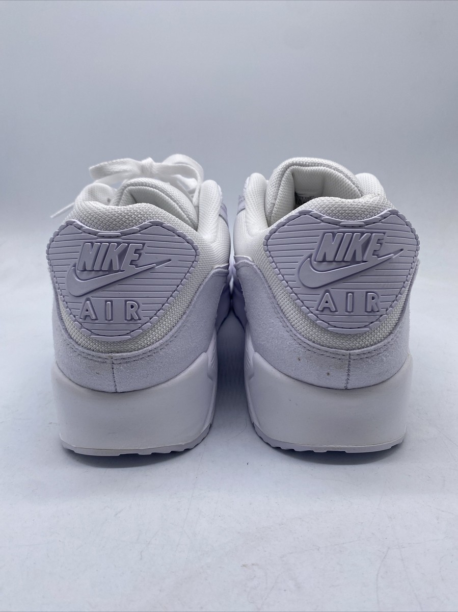 Nike Air Max 90 Premium Low White Metallic Silver FJ4003-100 Men’s Sizes  11-14 - Main Image